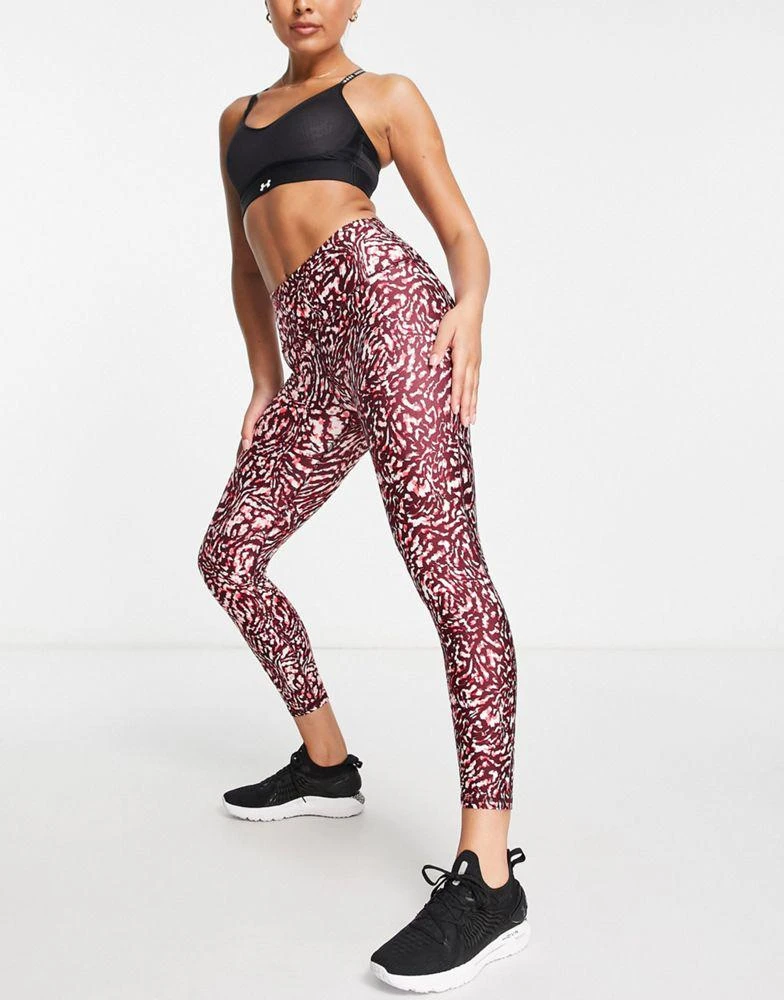 商品Under Armour|Under Armour Training Heat Gear leggings in pink print,价格¥247,第4张图片详细描述