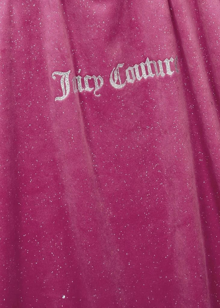 商品Juicy Couture|KIDS Pink logo glittered velour T-shirt dress (9-14 years),价格¥309,第2张图片详细描述