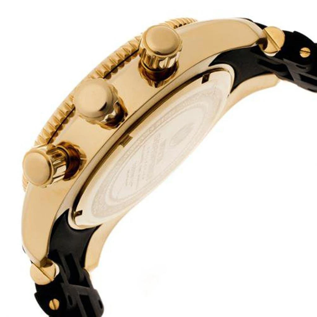 商品Invicta|Invicta 0141 Men's Spider Collection Gold Tone Olive Green Dial Rubber Strap Chronograph Watch,价格¥609,第3张图片详细描述