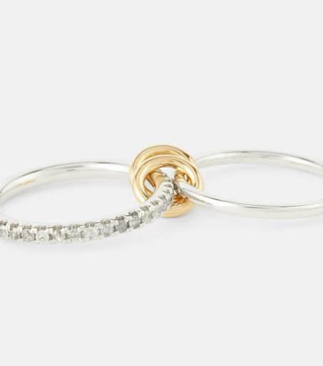 商品Spinelli Kilcollin|Marigold sterling silver and 18kt gold ring with diamonds,价格¥21199,第4张图片详细描述