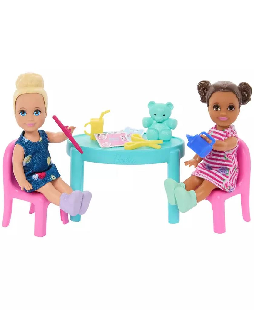 商品Barbie|I Love School Classroom Playset with 1 Fashion Doll, 2 Small Dolls 20+ Accessories,价格¥219,第4张图片详细描述