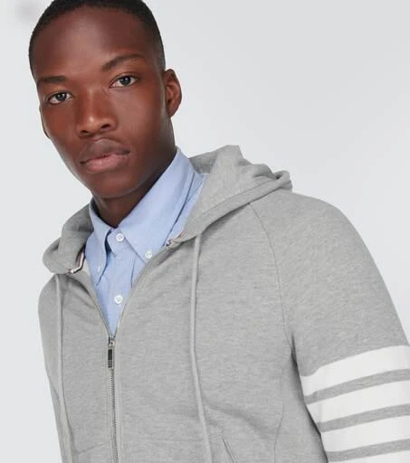 商品Thom Browne|Zipped 4-Bar hooded sweatshirt,价格¥8344,第5张图片详细描述