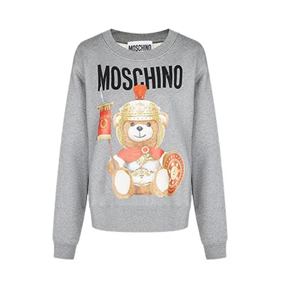 商品Moschino|MOSCHINO COUTURE 女士灰色棉质小熊图案卫衣 EV1702-5527-2507,价格¥1973,第1张图片