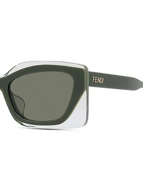 商品Fendi|Fendi Feel 52MM Rectangular Sunglasses,价格¥2901,第3张图片详细描述