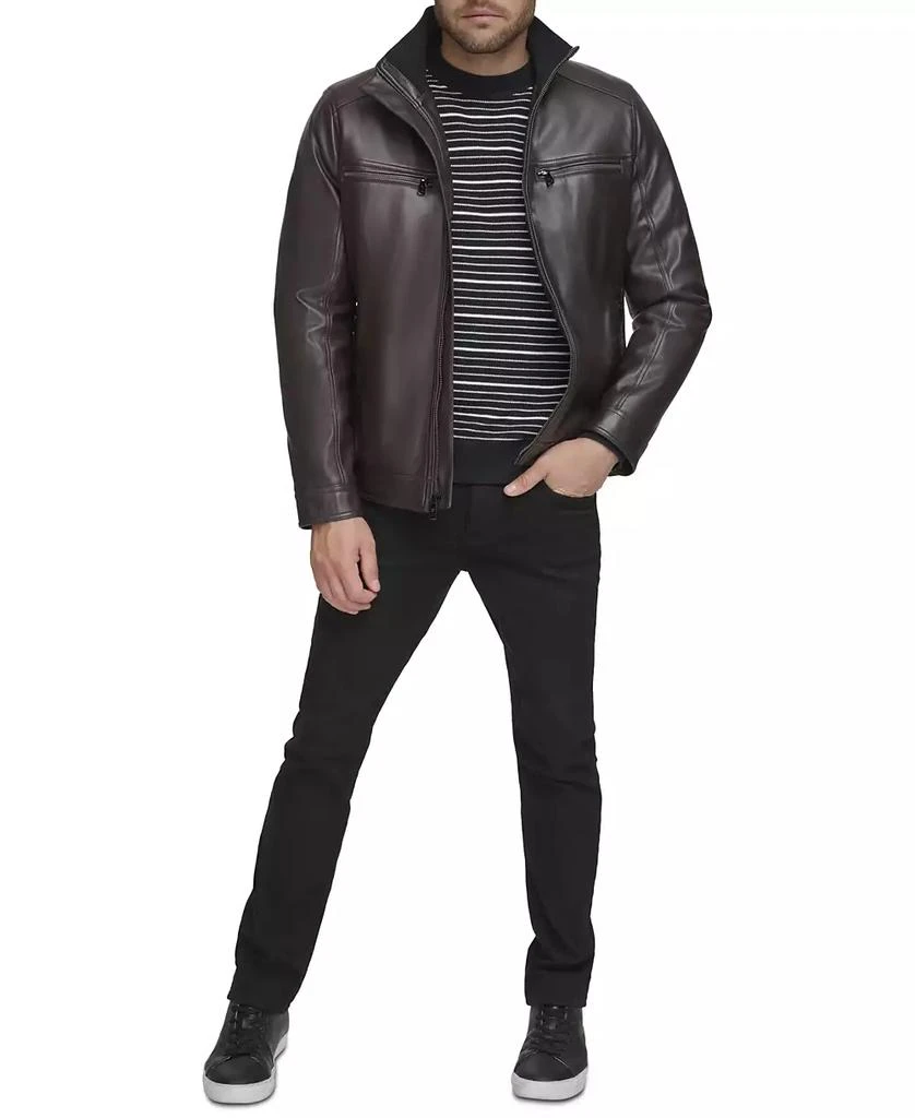 Men's Faux Leather Moto Jacket, Created for Macy's 商品