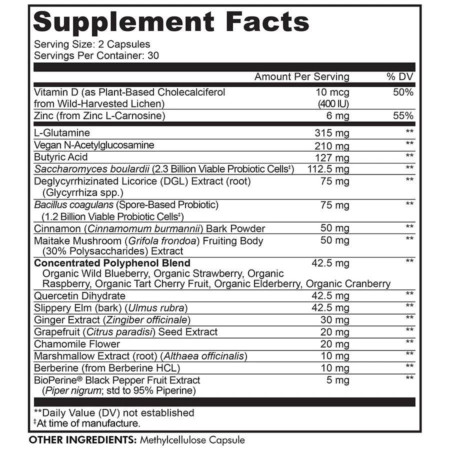 商品Codeage|Leaky Gut Formula, L-Glutamine Supplement,价格¥243,第4张图片详细描述