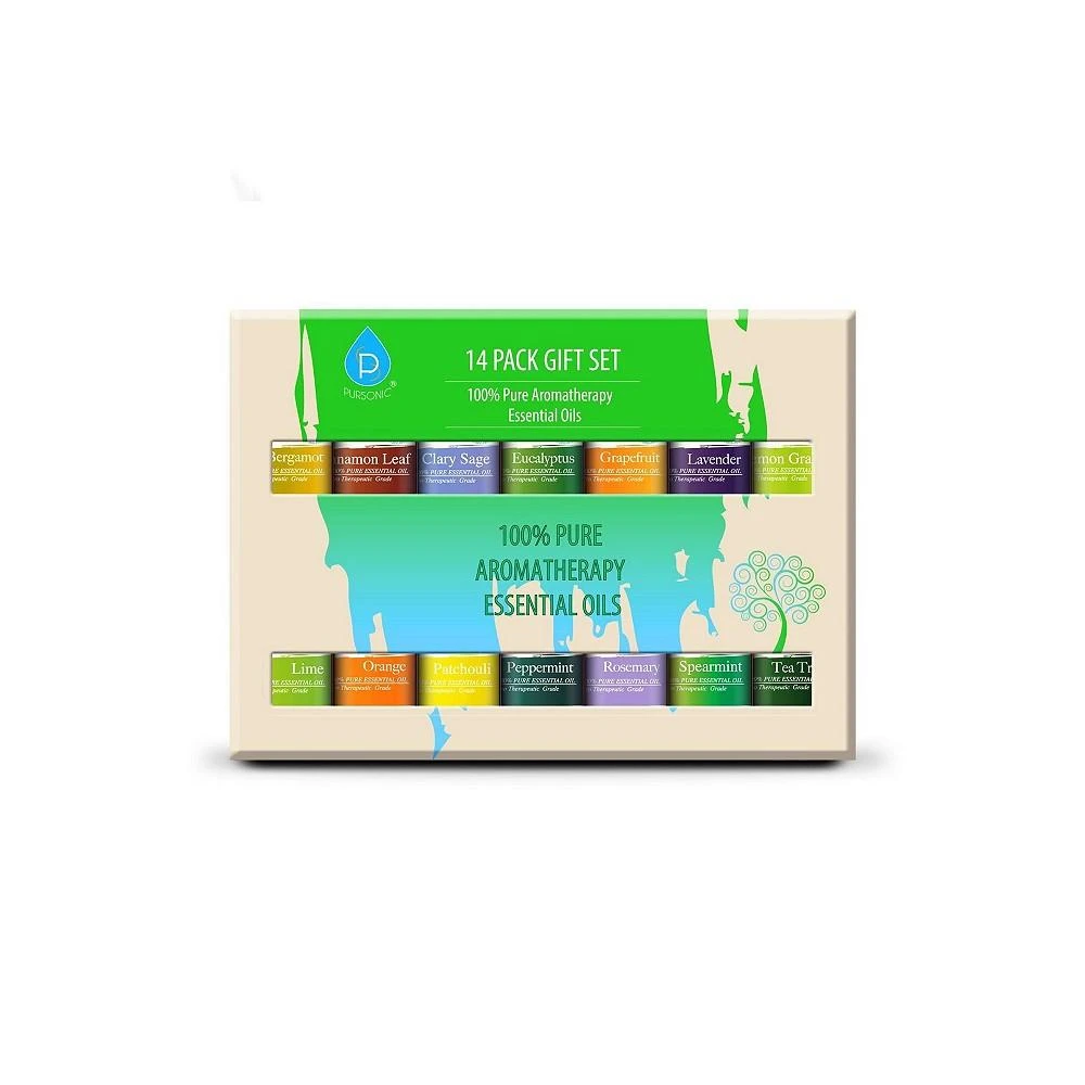 商品PURSONIC|14 pack of 100% Pure Essential Aromatherapy Oils,价格¥223,第1张图片