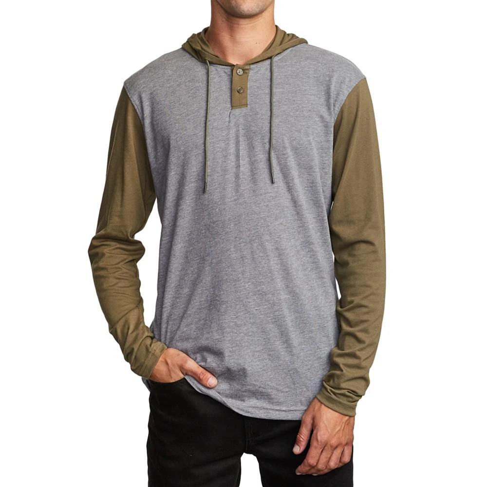 商品RVCA|Men's Pick Up Colorblocked Knit Hooded Sweatshirt,价格¥179,第1张图片