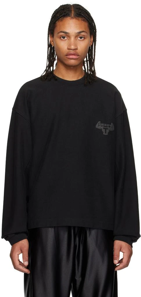 商品Alexander Wang|Black Graphic 'Beefy' Sweatshirt,价格¥1212,第1张图片