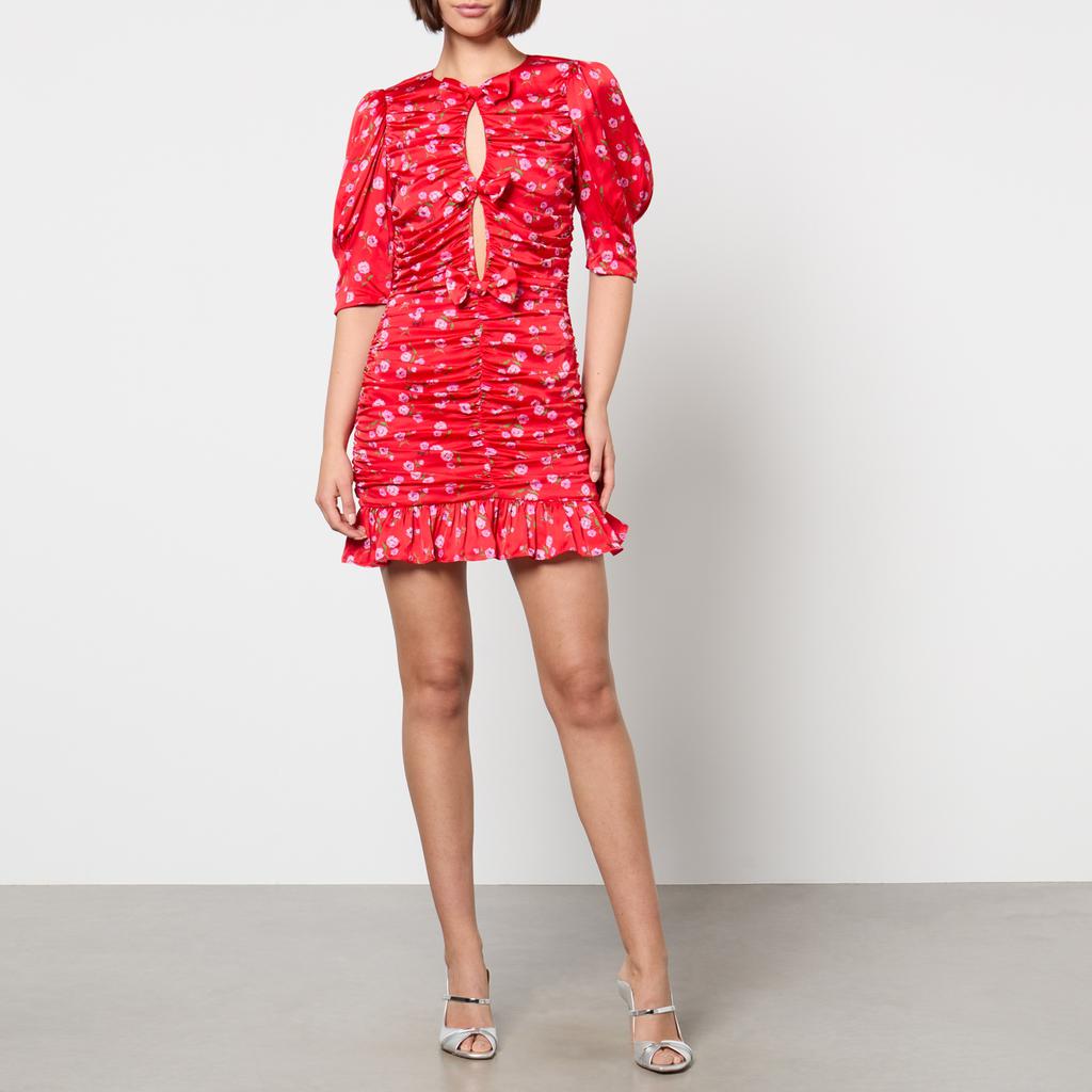 ワンピース ROTATE MINI DRESS WITH FLORAL PATTERN ebfcd85e-044c-31f4-9bc4-