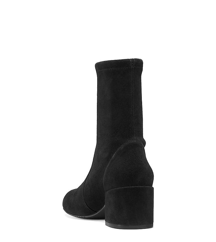 商品Stuart Weitzman|ODETTA CITY 50系列 麂皮短靴 黑色,价格¥1763,第4张图片详细描述