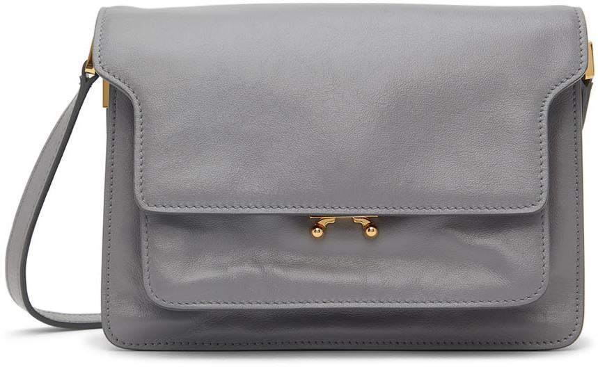 商品Marni|Gray Medium Soft Trunk Shoulder Bag,价格¥11545,第1张图片