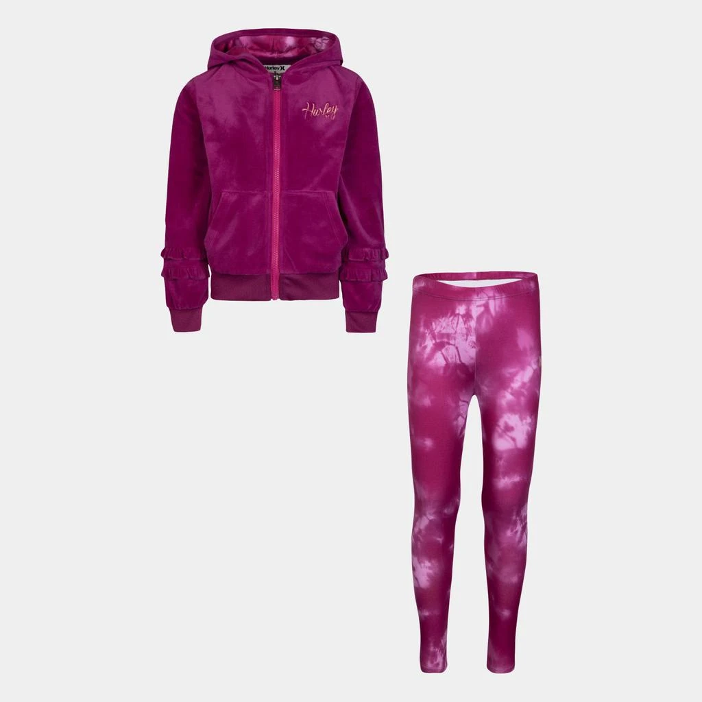 商品Hurley|Girls Velour Hoodie & Legging 2-Piece Set,价格¥69,第1张图片