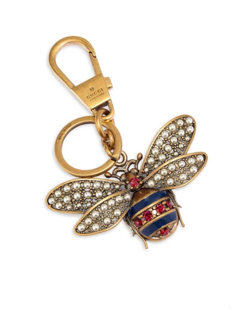 商品Gucci|Queen Margaret Embellished Bee Keychain,价格¥2924,第1张图片