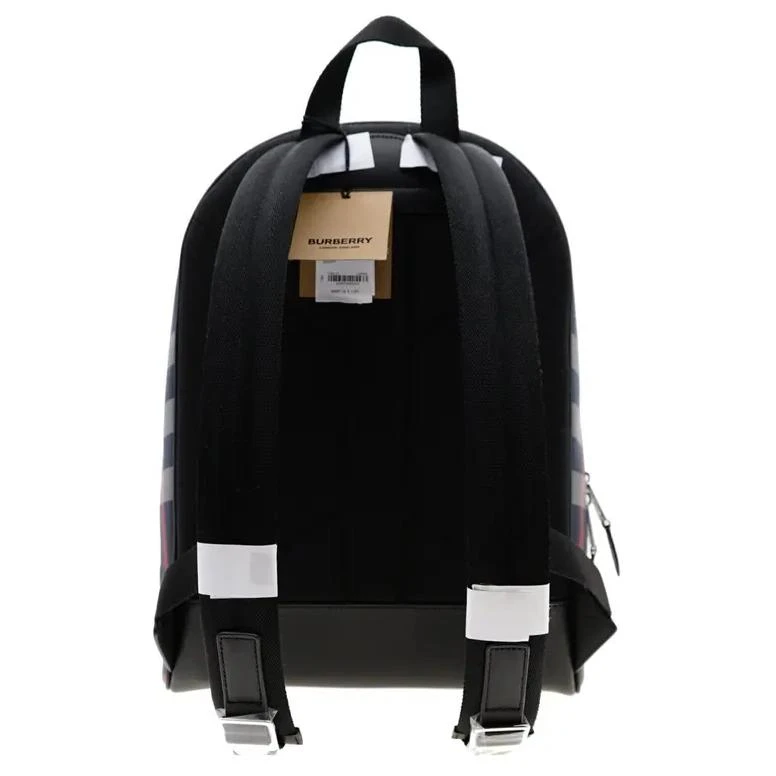 商品[国内直发] Burberry|博柏利 可调节肩带拉链开合格纹设计 棉质 双肩包 男款 深蓝色拼红色,价格¥4288,第6张图片详细描述