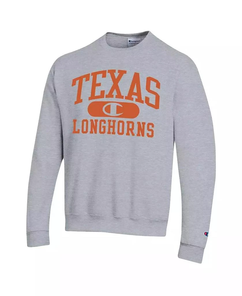 商品CHAMPION|Men's Heather Gray Texas Longhorns Arch Pill Sweatshirt,价格¥309,第3张图片详细描述