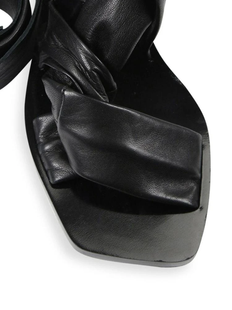 商品Proenza Schouler|Asymmetric Leather Ankle-Wrap Sandals,价格¥2730,第3张图片详细描述