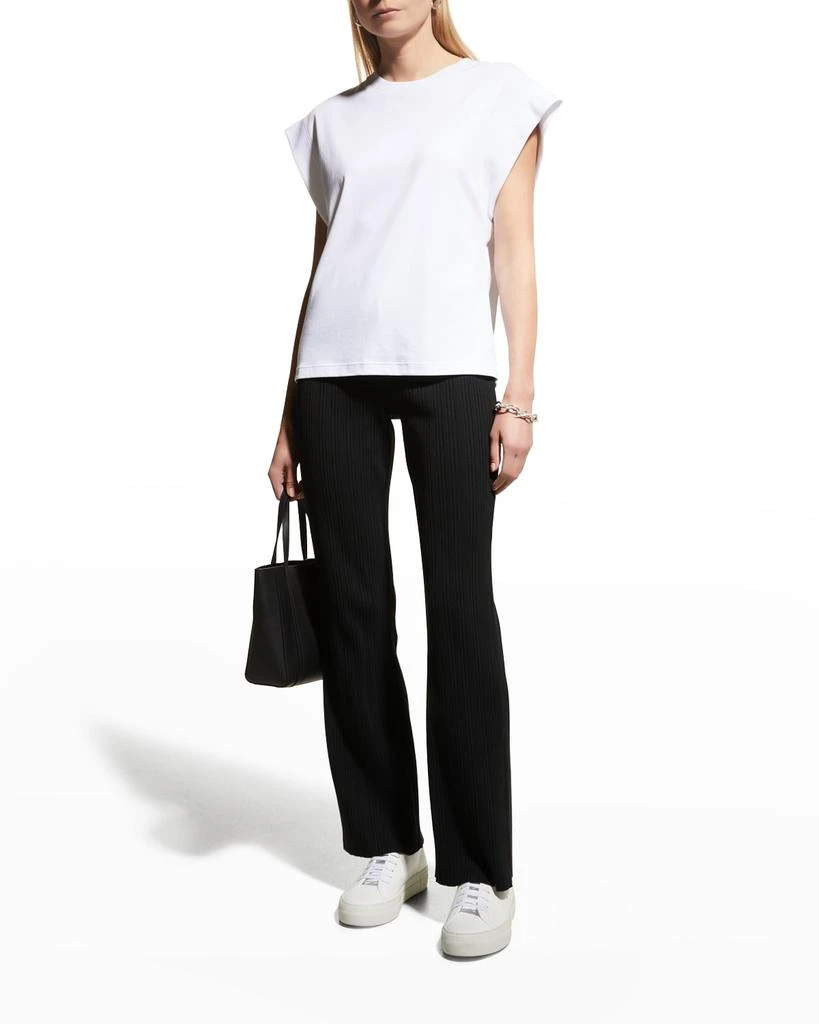 商品Vince|Ribbed-Trim Muscle Tee,价格¥334,第3张图片详细描述