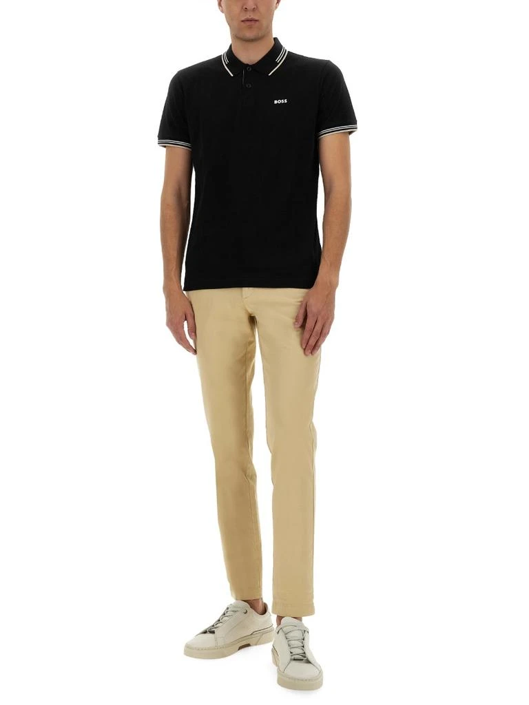 商品Hugo Boss|COTTON ELASTANE POLO SHIRTS,价格¥874,第1张图片
