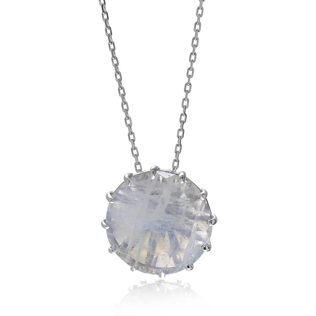 商品Suzanne Kalan|Suzanne Kalan 14K White Gold And Rainbow Moonstone Pendant Necklace PN242-WGRM,价格¥2170,第1张图片