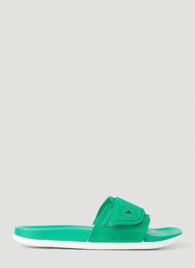 商品Adidas|Logo Slides in Green,价格¥555,第1张图片