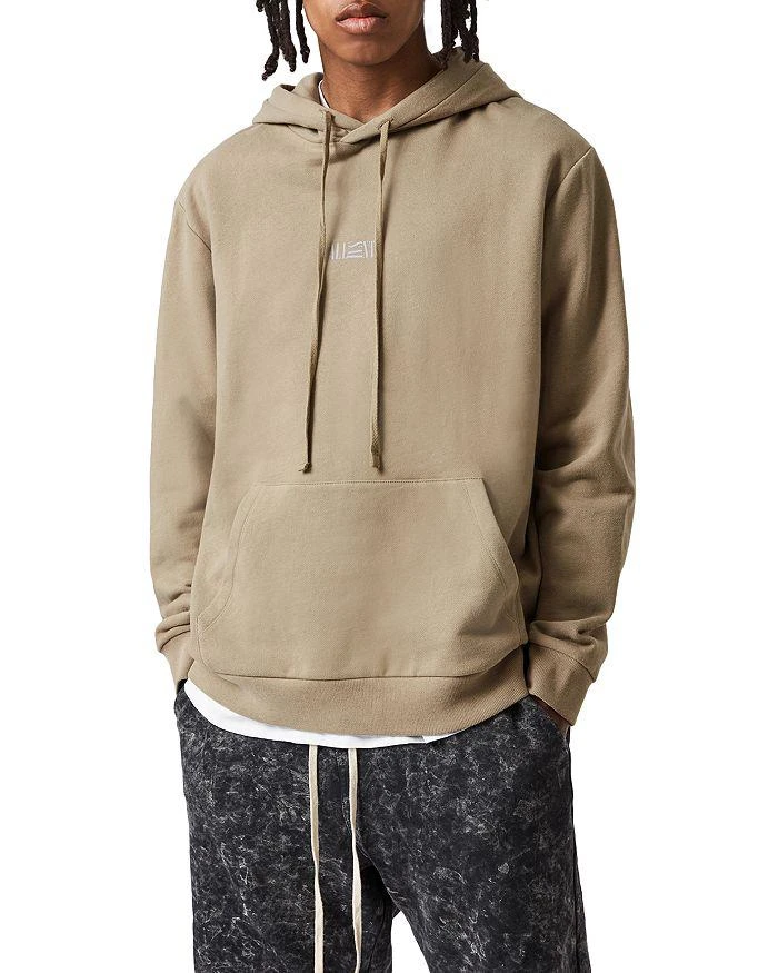 商品ALL SAINTS|Opposition Cotton Logo Print Relaxed Fit Hoodie  ,价格¥1015,第1张图片