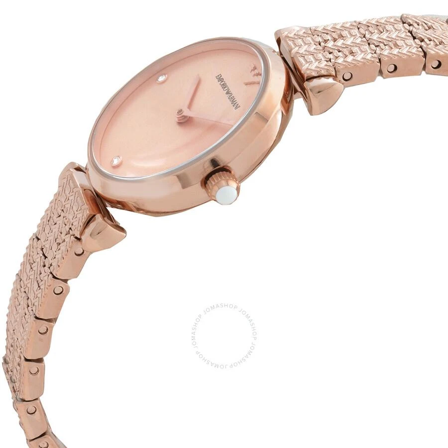 商品Armani|Armani Gianna T-bar Quartz Rose Gold Dial Ladies Watch AR11342,价格¥1448,第2张图片详细描述