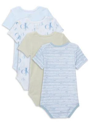 商品Calvin Klein|Baby Boy’s 4-Piece Bodysuit Set,价格¥121,第2张图片详细描述