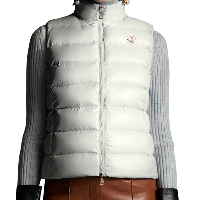 Moncler/蒙克莱 22年秋冬新款 Ghany系列 白色无袖羽绒服马甲H20931A5250068950032 商品