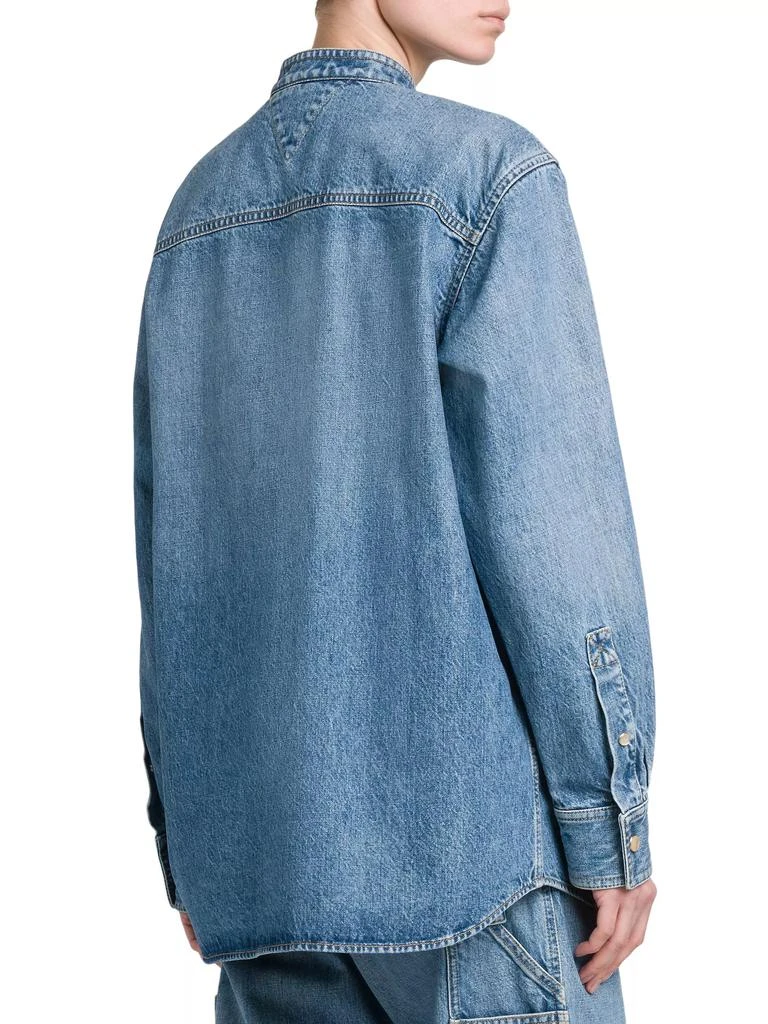 商品Bottega Veneta|Eco Wash Denim Shacket,价格¥10874,第5张图片详细描述