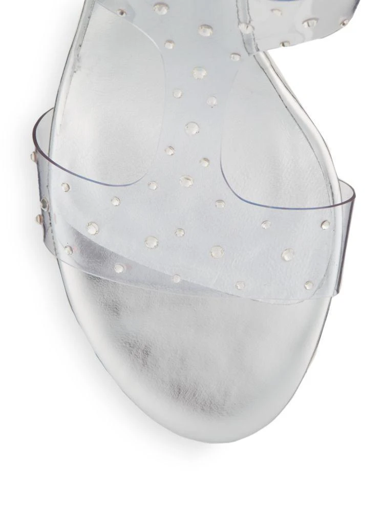 商品Stuart Weitzman|Looking Good Rhinestone-Embellished Clear Sandals,价格¥836,第3张图片详细描述