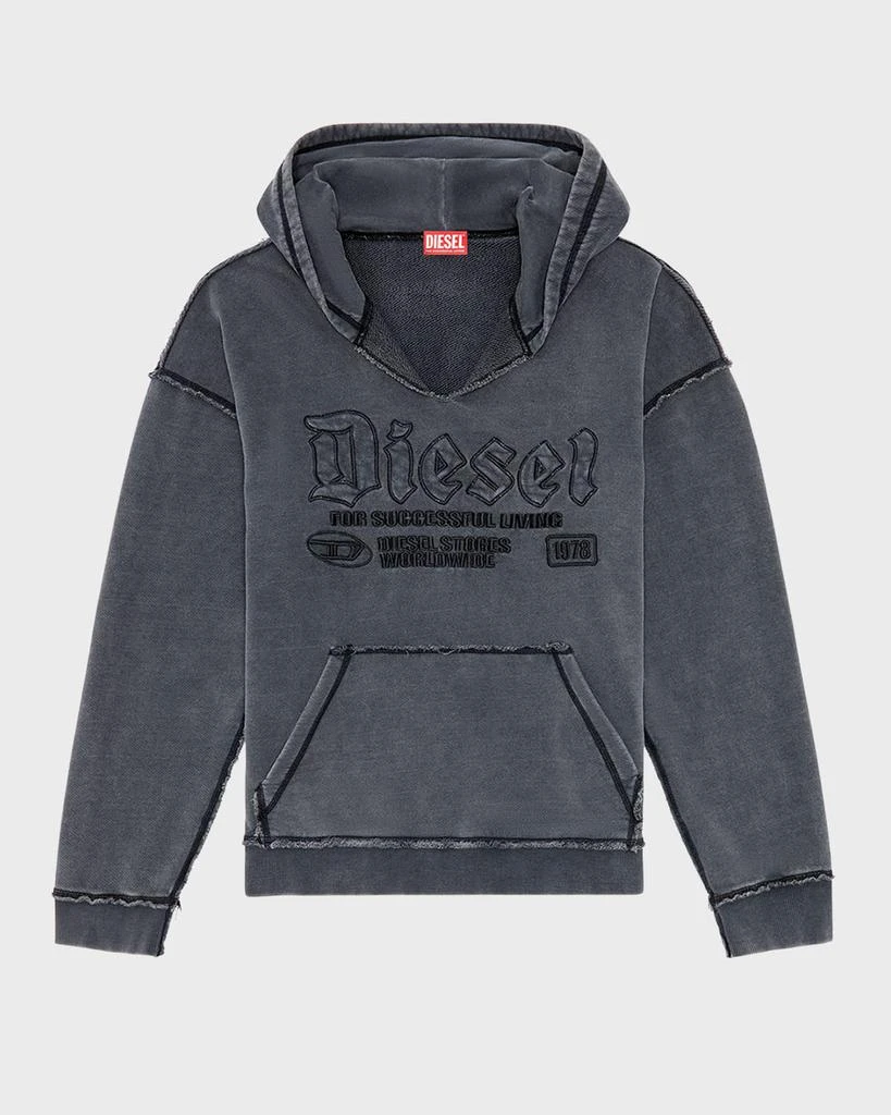 商品Diesel|Men's S-Boxt-Hood-Raw Sweatshirt,价格¥2305,第2张图片详细描述