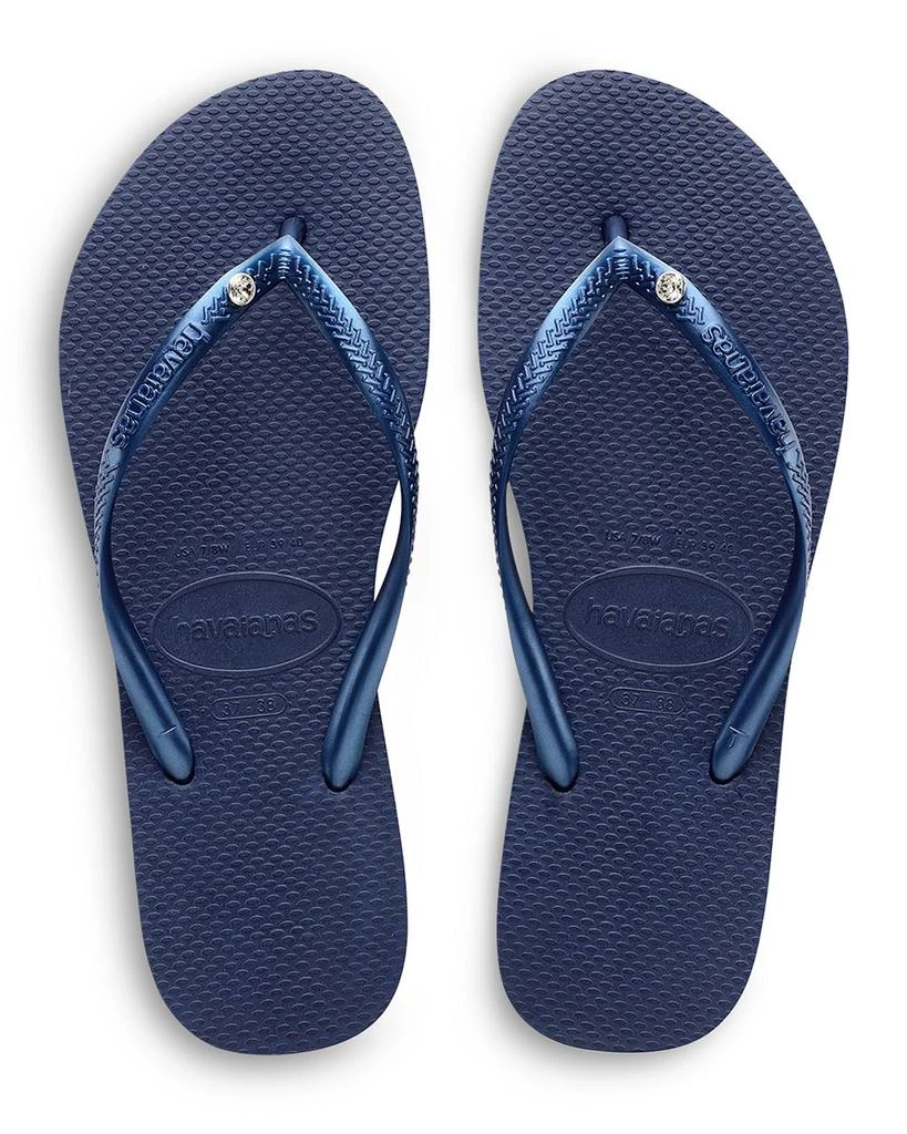 商品Havaianas|Women's Slim Crystal II Flip Flop Sandals,价格¥283,第1张图片