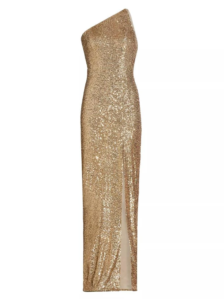 商品Pamella Roland|Sequin One-Shoulder Gown,价格¥16813,第1张图片