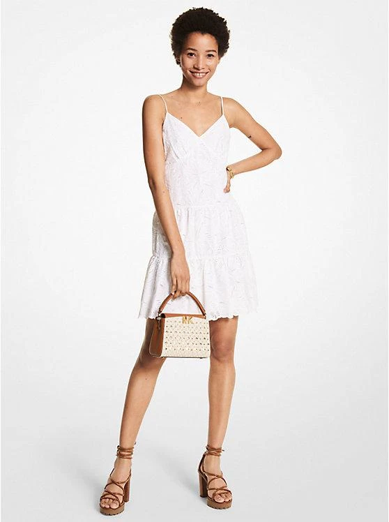 商品Michael Kors|Palm Eyelet Cotton Slip Dress,价格¥986,第1张图片