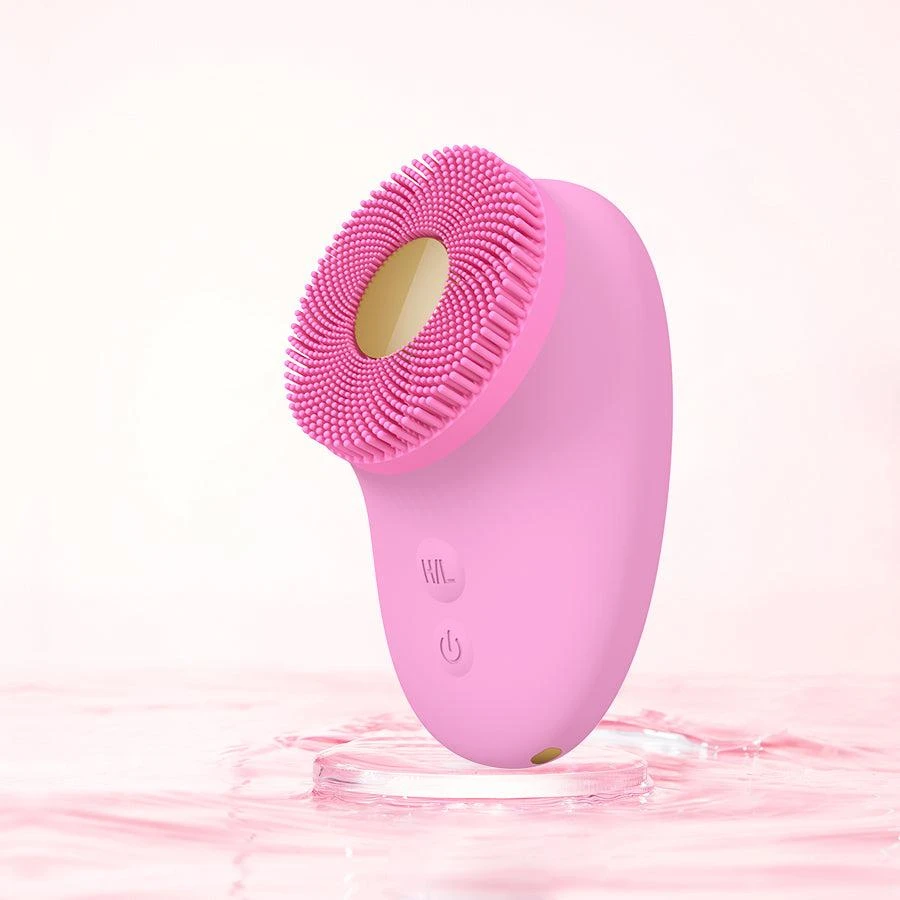 商品Liberex|Liberex Silicone Facial Cleansing Brush + Ultrasonic 24K Gold Core,价格¥445,第1张图片