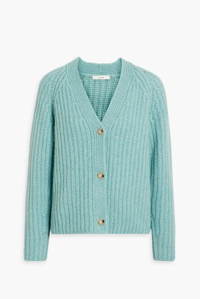 商品Vince|Ribbed alpaca-blend cardigan,价格¥1864,第1张图片