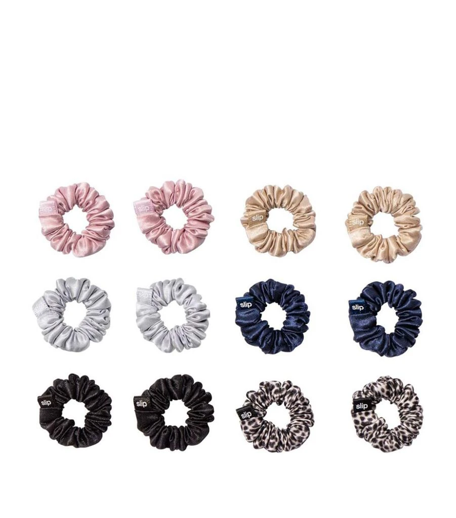 商品Slip|Pure Silk Minnie Scrunchies (Set of 12),价格¥398,第1张图片