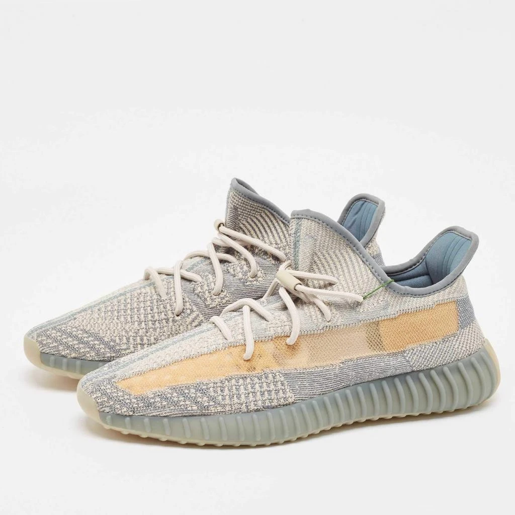 商品YEEZY|Yeezy x Adidas Grey/Beige Knit Fabric Boost 350 V2 Israfil Sneakers Size 49 1/3,价格¥1518,第2张图片详细描述