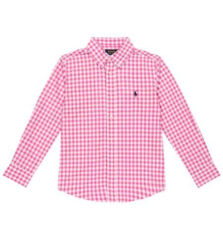 商品Ralph Lauren|Checked cotton poplin shirt,价格¥552,第1张图片