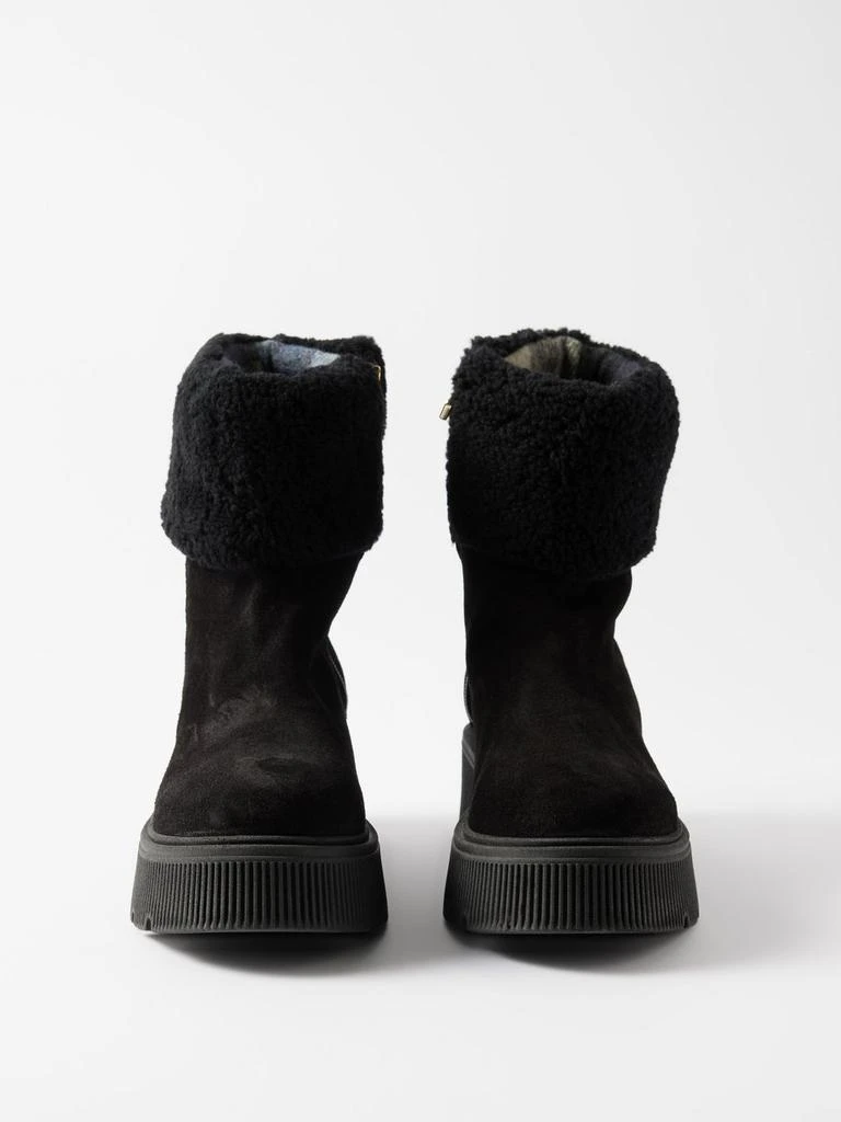 商品Bogner|Turin 2 shearling-trim suede boots,价格¥1275,第4张图片详细描述