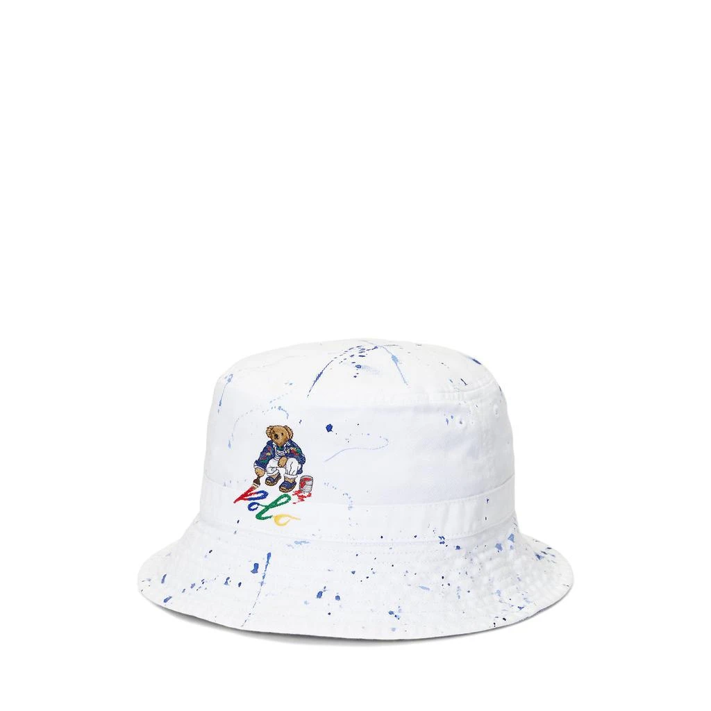 商品Ralph Lauren|Paint-Splatter Polo Bear Bucket Hat (Big Kid),价格¥337,第1张图片