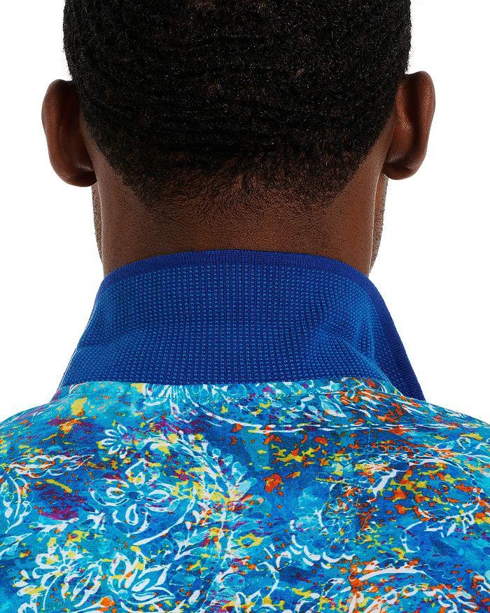 商品Robert Graham|In Deep Water Cotton Printed Classic Fit Polo Shirt,价格¥749,第3张图片详细描述