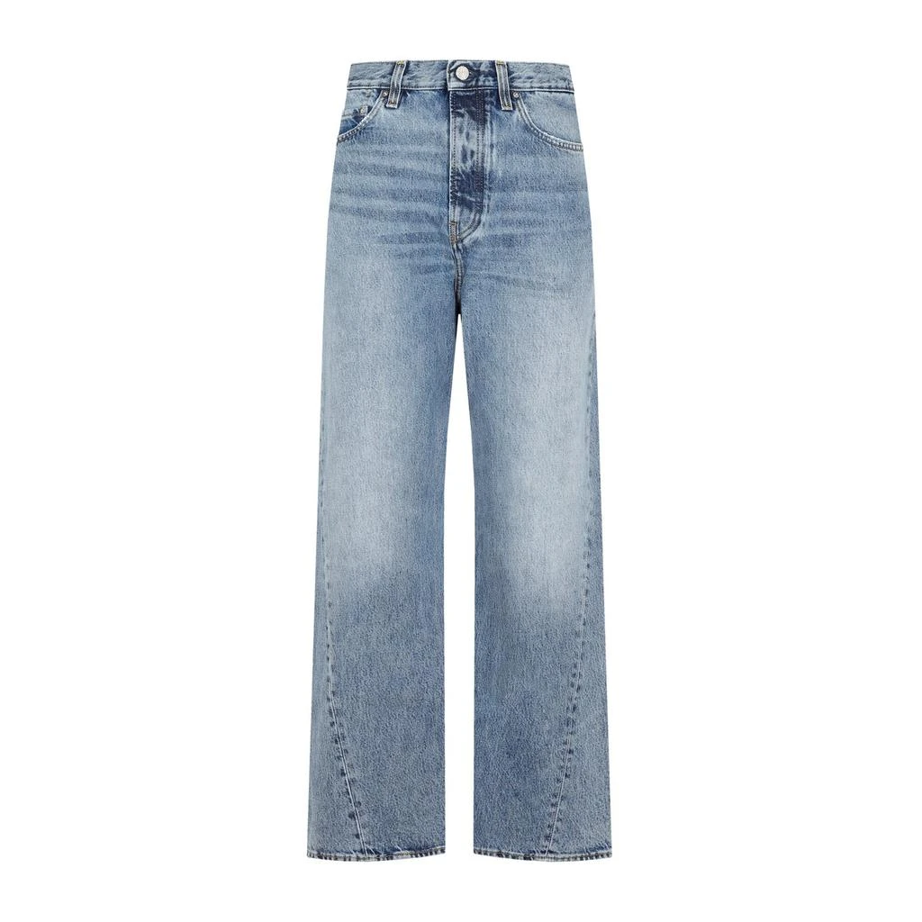 商品Totême|Totême Logo Patch Straight Leg Jeans,价格¥1644,第1张图片