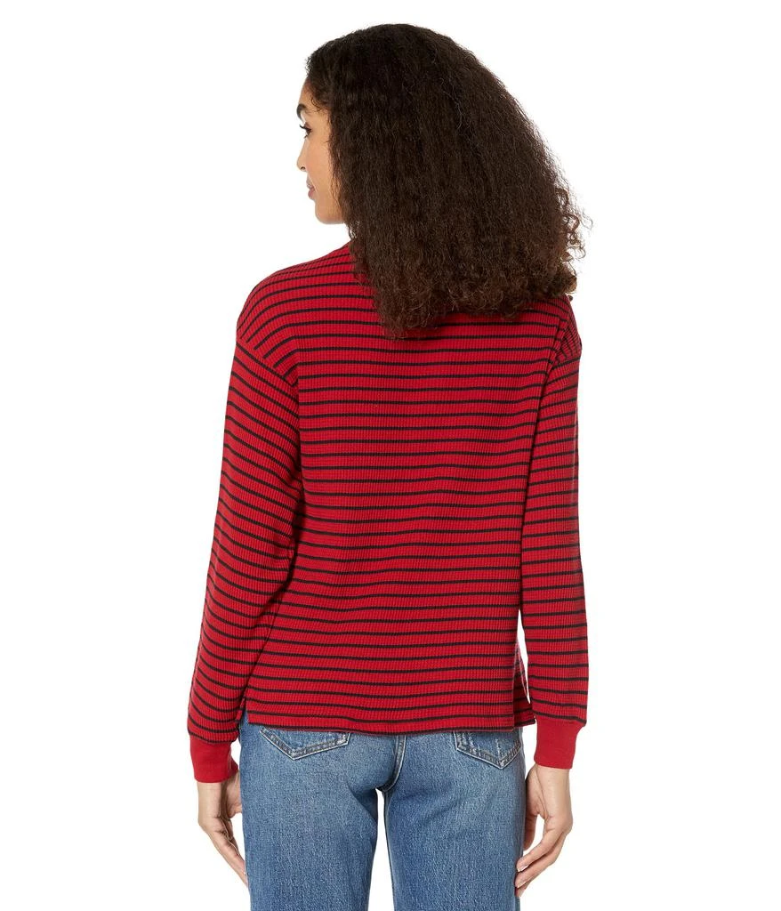 商品Tommy Hilfiger|Long Sleeve Boxy Henley Waffle Shirt,价格¥195,第2张图片详细描述