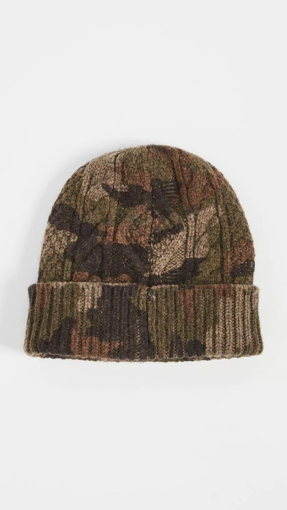 商品Ralph Lauren|Polo Ralph Lauren Camo Cable Beanie,价格¥656,第4张图片详细描述