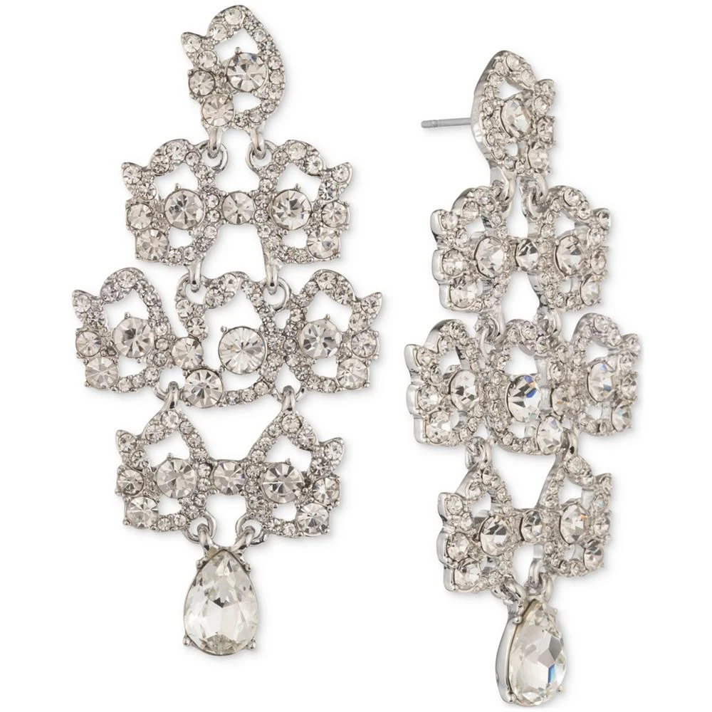 商品Givenchy|Silver-Tone Crystal Cluster Chandelier Earrings,价格¥368,第1张图片