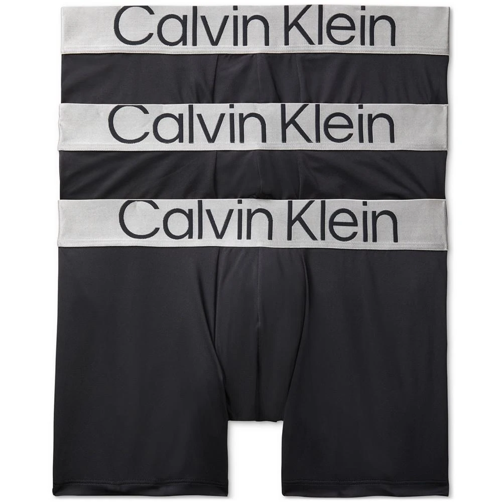商品Calvin Klein|Men's 3-Pk Steel Boxer Briefs Underwear,价格¥195,第2张图片详细描述