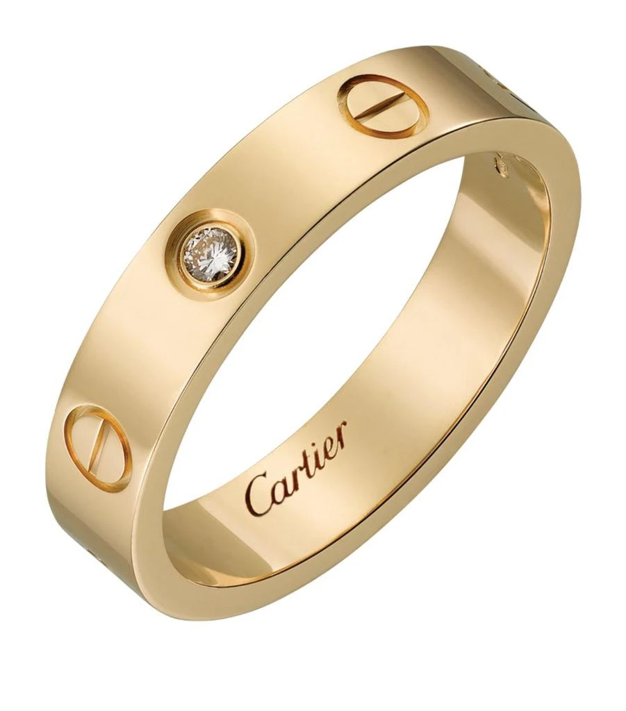 商品Cartier|Yellow Gold and Diamond LOVE Wedding Band,价格¥23961,第3张图片详细描述