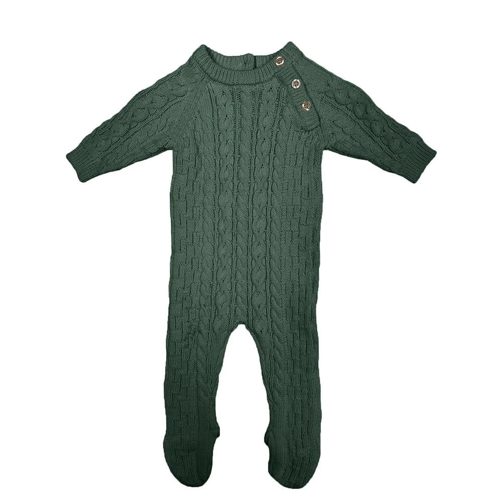 商品Maniere|Baby Boys and Baby Girls Noovel Multi Knit Footed Coverall,价格¥67,第1张图片